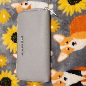 Michael Kors large grey wallet